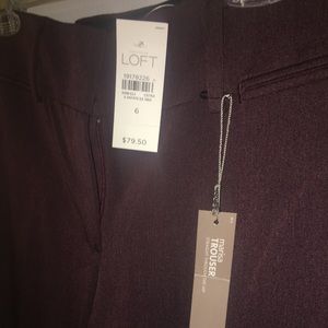 Ann Taylor Loft Marisa pants. Plum/purple. Sz 6
